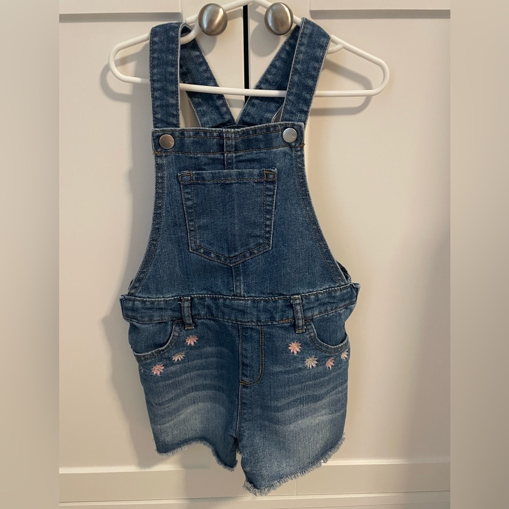 The Children's Place Girls Blue Denim Overalls